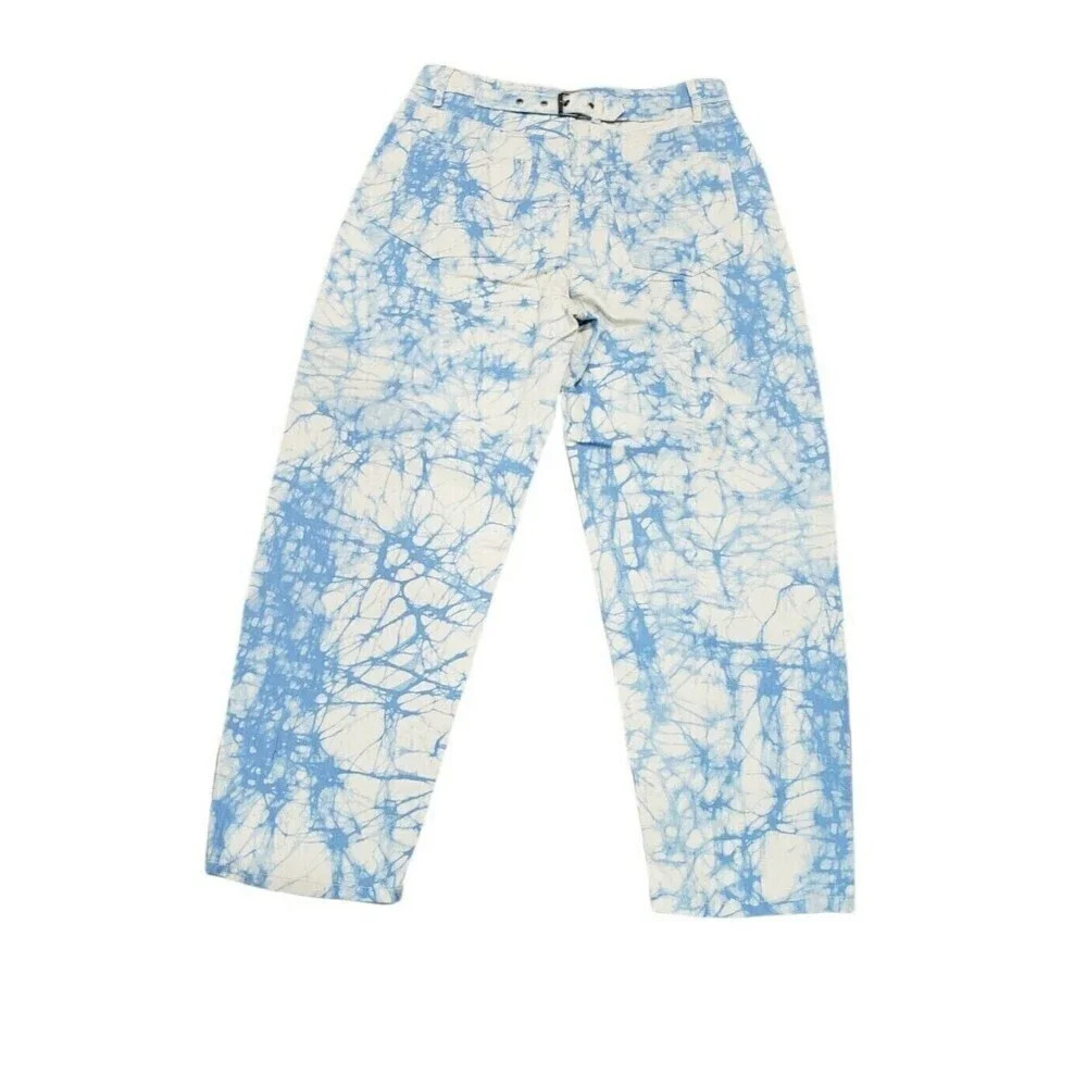 Rachel Comey Target‎ Jeans Womens Blue Cream Plus 20W Marble Print High Rise New